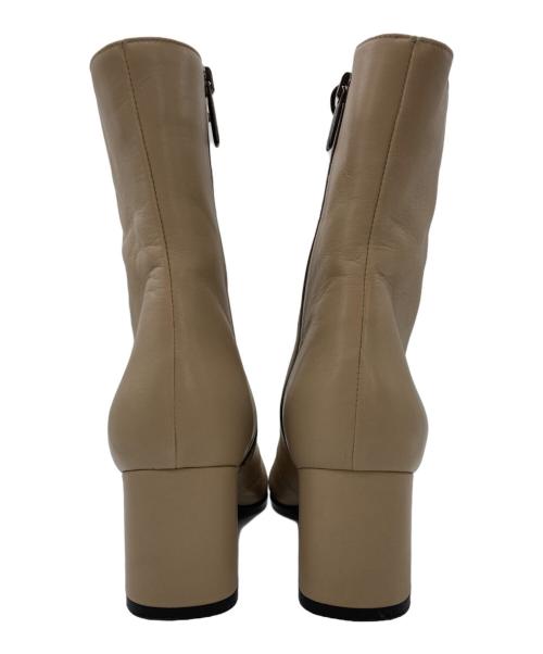 FABIO RUSCONI（ファビオルスコーニ）FABIO RUSCONI (ファビオルスコーニ) レースアップブーツ ベージュ サイズ:37の古着・服飾アイテム