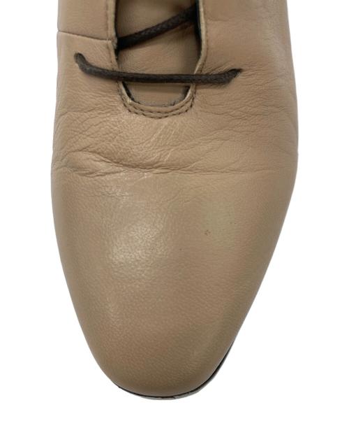 FABIO RUSCONI（ファビオルスコーニ）FABIO RUSCONI (ファビオルスコーニ) レースアップブーツ ベージュ サイズ:37の古着・服飾アイテム