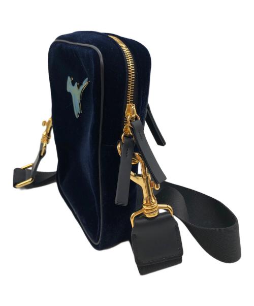 GIUSEPPE ZANOTTI（ジュゼッペザノッティ）GIUSEPPE ZANOTTI (ジュゼッペザノッティ) ショルダーバッグ ネイビーの古着・服飾アイテム