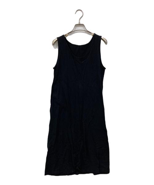 kurashi&trips publishing（クラシアンドトリップス パブリッシング）KURASHI&Trips PUBLISHING (クラシアンドトリップス パブリッシング) 3WAY後ろさがりギャザーワンピース ブラック サイズ:Freeの古着・服飾アイテム