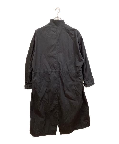 LOEFF（ロエフ）LOEFF (ロエフ) OX スタンドカラー ミリタリーコート ブラックの古着・服飾アイテム