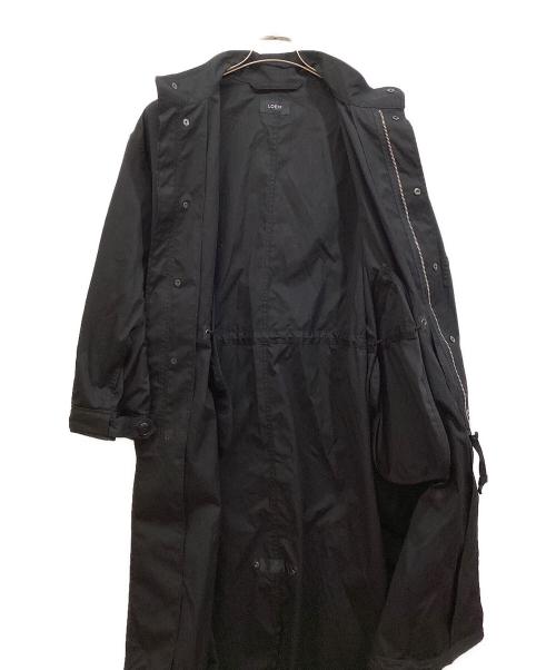 LOEFF（ロエフ）LOEFF (ロエフ) OX スタンドカラー ミリタリーコート ブラックの古着・服飾アイテム