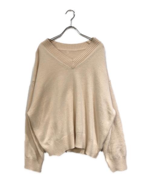 GALLARDA GALANTE（ガリャルダガランテ）GALLARDA GALANTE (ガリャルダガランテ) バックスリットVニット アイボリー サイズ:SIZE Freeの古着・服飾アイテム