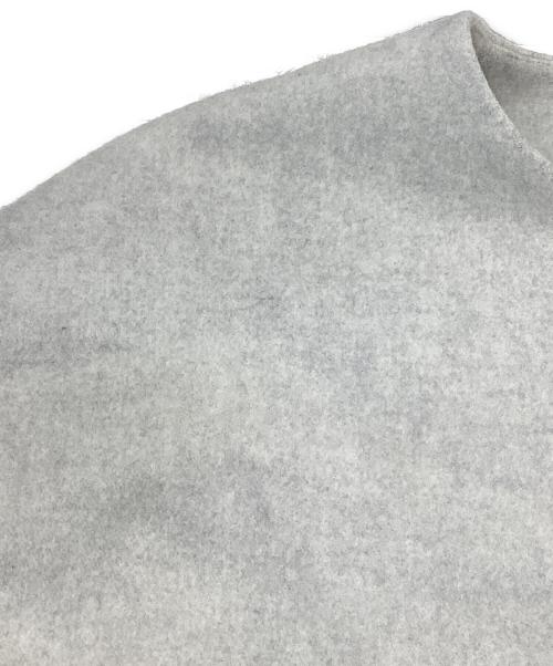 BEARDSLEY（ビアズリー）BEARDSLEY (ビアズリー) うしろぷっくりウールコート ライトグレー サイズ:Fの古着・服飾アイテム