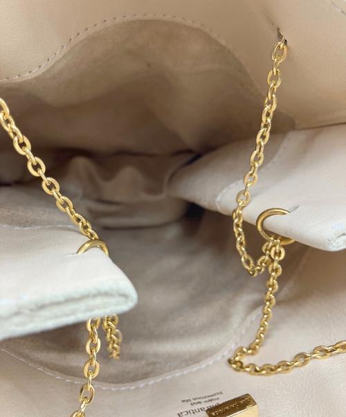 SITA PARANTICA（シータパランティカ）SITA PARANTICA (シータパランティカ) チェーンレザーハンドバッグ アイボリーの古着・服飾アイテム