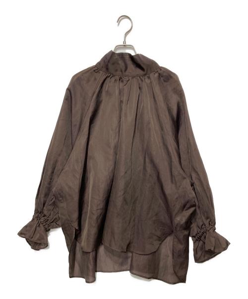 NEMIKA（ネミカ）NEMIKA (ネミカ) ボウタイブラウス ブラウン サイズ:1の古着・服飾アイテム