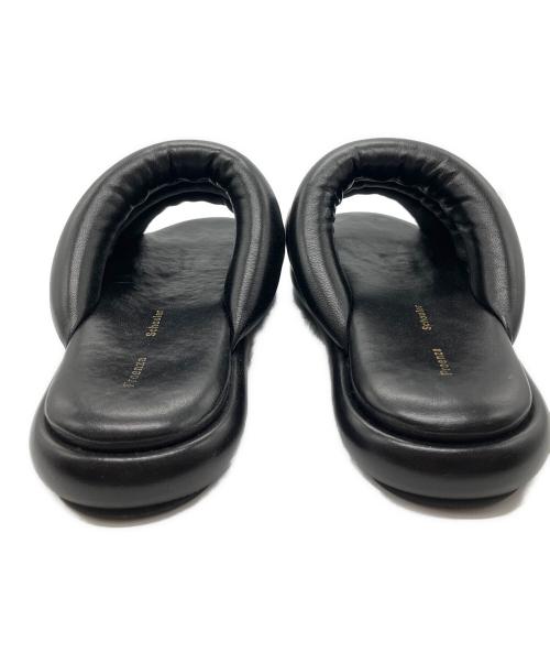 PROENZA SCHOULER（プロエンザ スクーラー）PROENZA SCHOULER (プロエンザ スクーラー) レザー スライドサンダル キルティング ブラック サイズ:38の古着・服飾アイテム