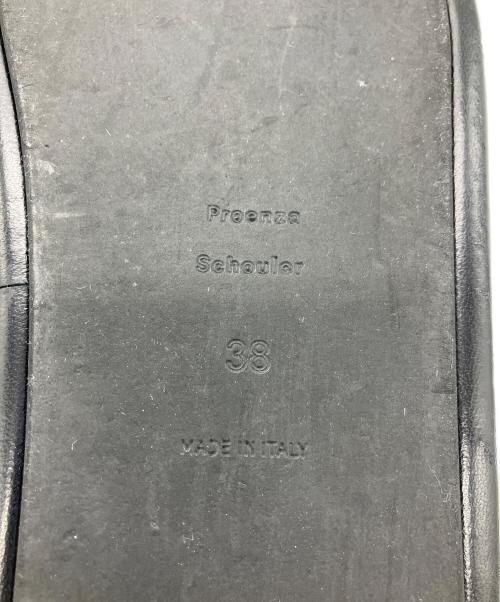 PROENZA SCHOULER（プロエンザ スクーラー）PROENZA SCHOULER (プロエンザ スクーラー) レザー スライドサンダル キルティング ブラック サイズ:38の古着・服飾アイテム