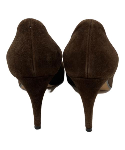 sergio rossi（セルジオロッシ）sergio rossi (セルジオロッシ) ポインテッドトゥパンプス ブラウン サイズ:39 1/2の古着・服飾アイテム