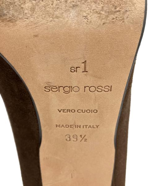 sergio rossi（セルジオロッシ）sergio rossi (セルジオロッシ) ポインテッドトゥパンプス ブラウン サイズ:39 1/2の古着・服飾アイテム