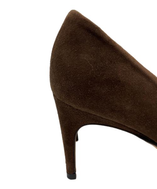 sergio rossi（セルジオロッシ）sergio rossi (セルジオロッシ) ポインテッドトゥパンプス ブラウン サイズ:39 1/2の古着・服飾アイテム