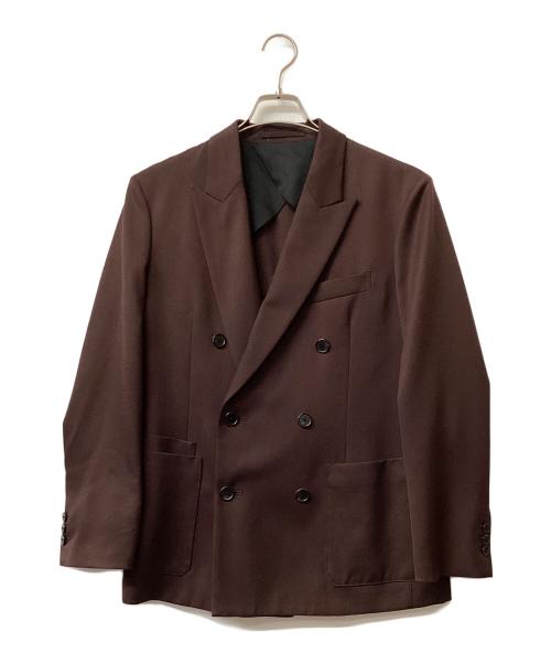 CABAN（キャバン）CABAN (キャバン) ウールギャバジンダブルブレストジャケット ブラウン サイズ:Sの古着・服飾アイテム