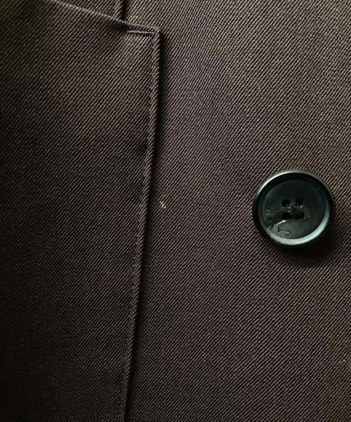 CABAN（キャバン）CABAN (キャバン) ウールギャバジンダブルブレストジャケット ブラウン サイズ:Sの古着・服飾アイテム