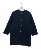 martiniqueマルティニーク）の古着「カルゼノーカラーコート」｜ネイビー