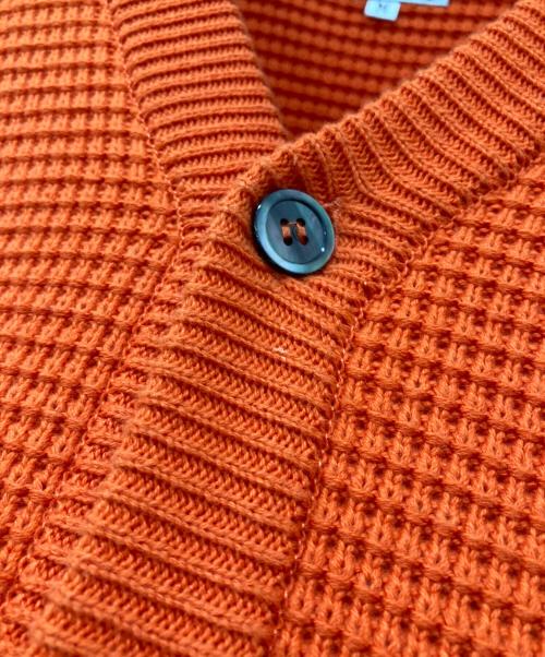 TENBOX（テンボックス）TENBOX (テンボックス) FOOTSIES CARDIGAN オレンジ サイズ:Mの古着・服飾アイテム