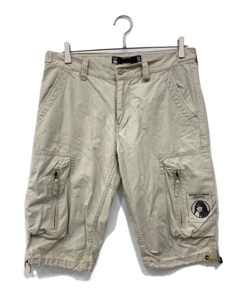 Hysteric Glamour（ヒステリックグラマー）Hysteric Glamour (ヒステリックグラマー) ガールプリントハーフパンツ ベージュ サイズ:Mの古着・服飾アイテム