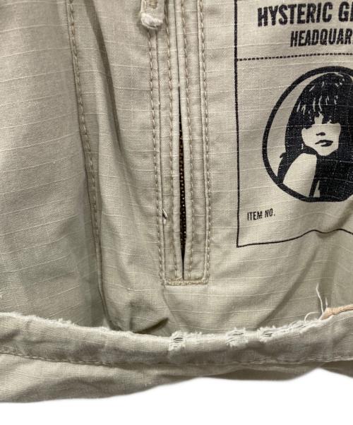 Hysteric Glamour（ヒステリックグラマー）Hysteric Glamour (ヒステリックグラマー) ガールプリントハーフパンツ ベージュ サイズ:Mの古着・服飾アイテム