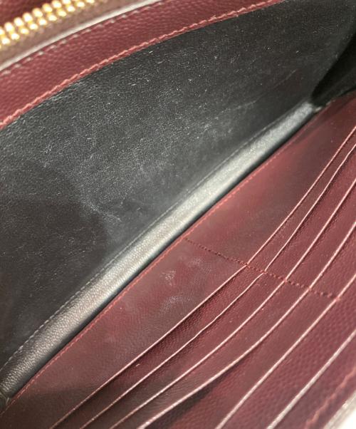 Saint Laurent Paris（サンローランパリ）Saint Laurent Paris (サンローランパリ) カサンドラ マトラッセ エンベロープ チェーンウォレット ボルドーの古着・服飾アイテム