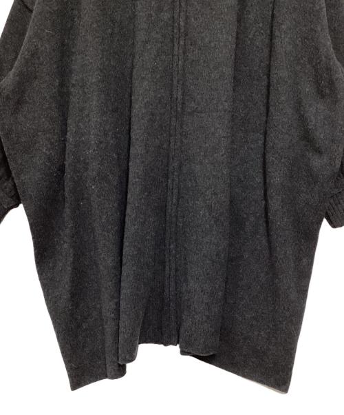 Y's（ワイズ）Y's (ワイズ) ハーフジップニットワンピース チャコールグレー サイズ:２の古着・服飾アイテム