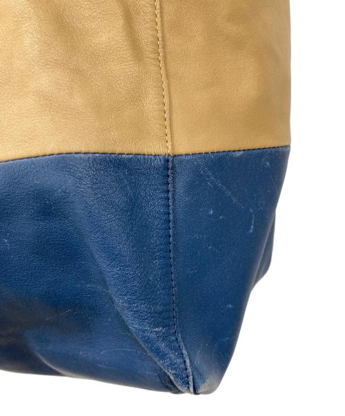 CELINE（セリーヌ）CELINE (セリーヌ) トートバッグ ベージュ×ブルーの古着・服飾アイテム