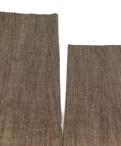 giab's ARCHIVIO（ジャブス アルキヴィオ）giab's ARCHIVIO (ジャブス アルキヴィオ) リネンイージーパンツ ブラウン サイズ:42の古着・服飾アイテム