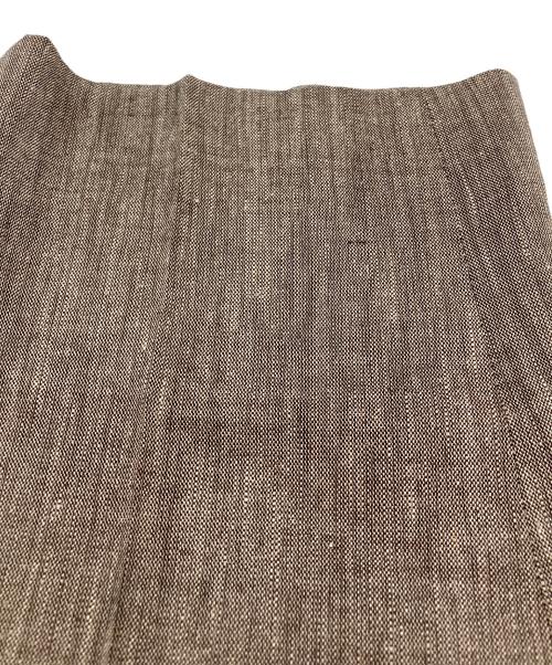 giab's ARCHIVIO（ジャブス アルキヴィオ）giab's ARCHIVIO (ジャブス アルキヴィオ) リネンイージーパンツ ブラウン サイズ:42の古着・服飾アイテム