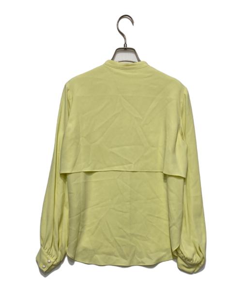 Akiko Ogawa（アキコオガワ）Akiko Ogawa (アキコオガワ) フリルブラウス イエロー サイズ:38の古着・服飾アイテム