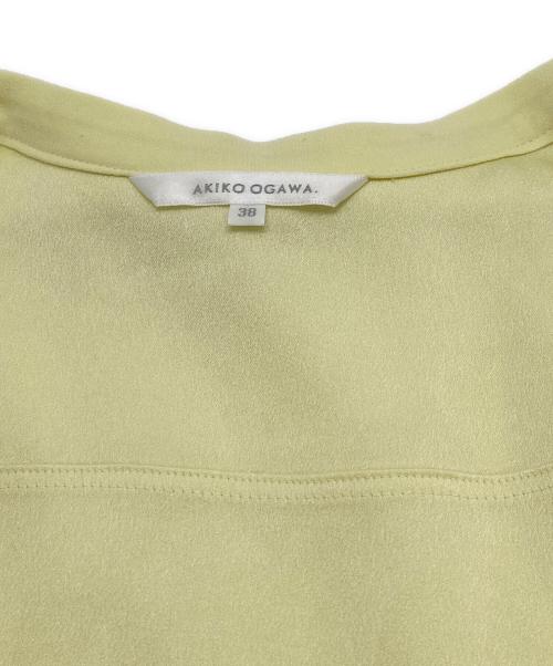 Akiko Ogawa（アキコオガワ）Akiko Ogawa (アキコオガワ) フリルブラウス イエロー サイズ:38の古着・服飾アイテム