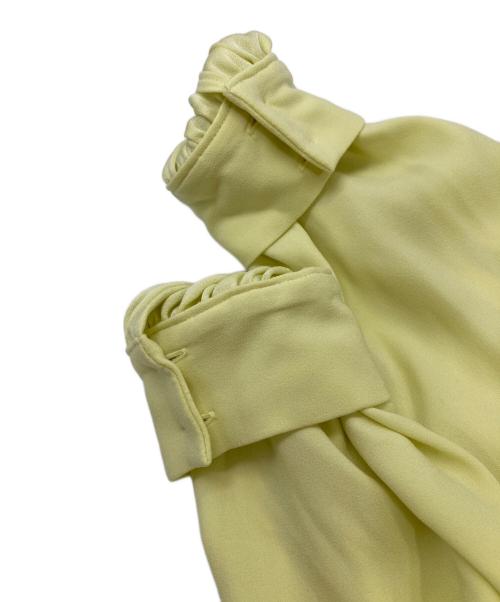 Akiko Ogawa（アキコオガワ）Akiko Ogawa (アキコオガワ) フリルブラウス イエロー サイズ:38の古着・服飾アイテム