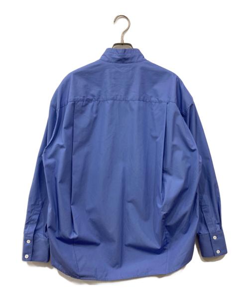 l’heritage martinique（レリタージュ マルティニーク）l’heritage martinique (レリタージュ マルティニーク) 80/オーガニックタイプライターウィングカラーシャツ ブルー サイズ:Freeの古着・服飾アイテム