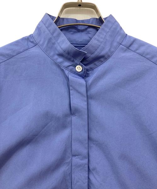 l’heritage martinique（レリタージュ マルティニーク）l’heritage martinique (レリタージュ マルティニーク) 80/オーガニックタイプライターウィングカラーシャツ ブルー サイズ:Freeの古着・服飾アイテム