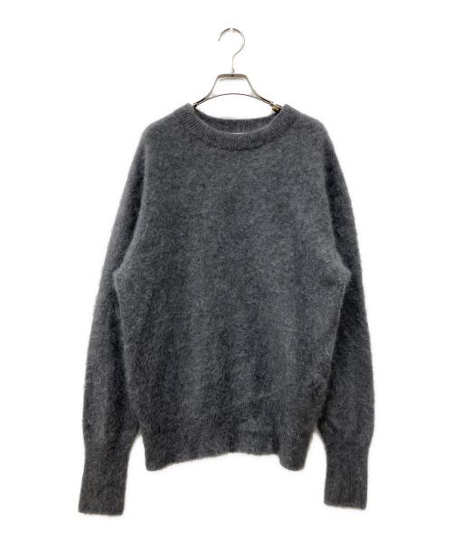 ESTNATION（エストネーション）ESTNATION (エストネーション) ピュアファーカシミアクルーニット グレー サイズ:Freeの古着・服飾アイテム