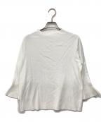 SOEJUソージュ）の古着「フレアスリーブニットプルオーバー」｜ホワイト