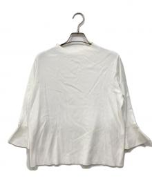 SOEJU（ソージュ）の古着「フレアスリーブニットプルオーバー」｜ホワイト