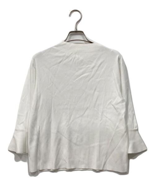 SOEJU（ソージュ）SOEJU (ソージュ) フレアスリーブニットプルオーバー ホワイト サイズ:Sの古着・服飾アイテム