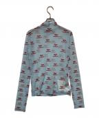 MAISON SPECIALメゾンスペシャル）の古着「フロッキーグラムシアータートル」｜ブルー