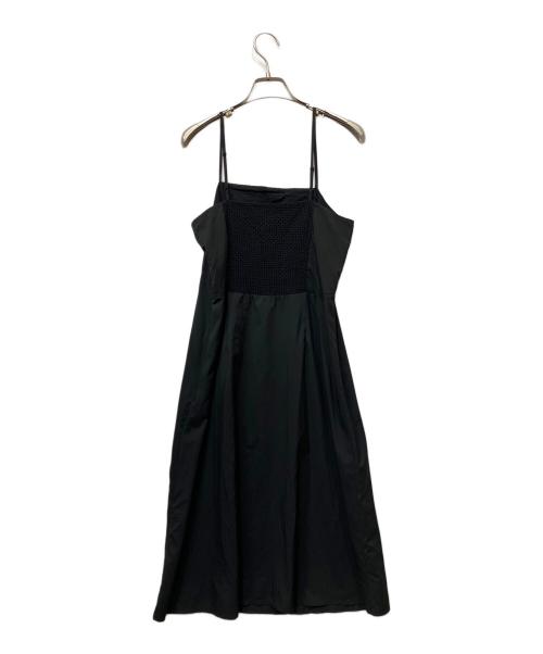 FRAY ID（フレイ アイディー）FRAY ID (フレイ アイディー) カットワークレースフレアスリーブワンピース ブラック サイズ:Sの古着・服飾アイテム