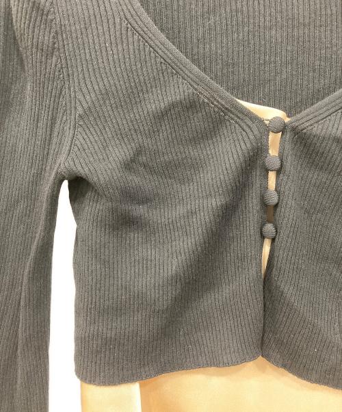 Snidel（スナイデル）Snidel (スナイデル) ニットカーデ＆キャミワンピースSET ブラック×ベージュの古着・服飾アイテム