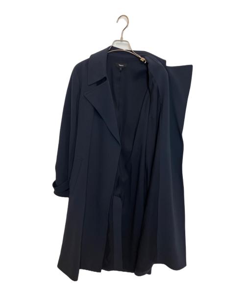 theory（セオリー）theory (セオリー) トレンチカラーコート ネイビー サイズ:Sの古着・服飾アイテム