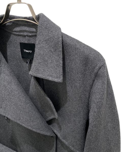 theory（セオリー）theory (セオリー) ウールカシミヤトレンチコート チャコールグレー サイズ:Sの古着・服飾アイテム