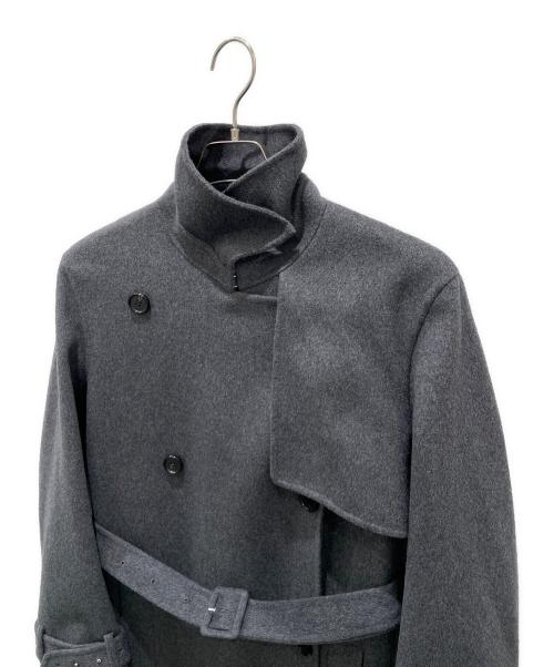 theory（セオリー）theory (セオリー) ウールカシミヤトレンチコート チャコールグレー サイズ:Sの古着・服飾アイテム