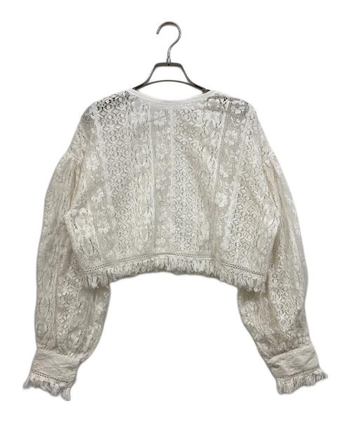 fig LONDON（フィグロンドン）fig LONDON (フィグロンドン) Carol bolero ホワイト サイズ:Fの古着・服飾アイテム