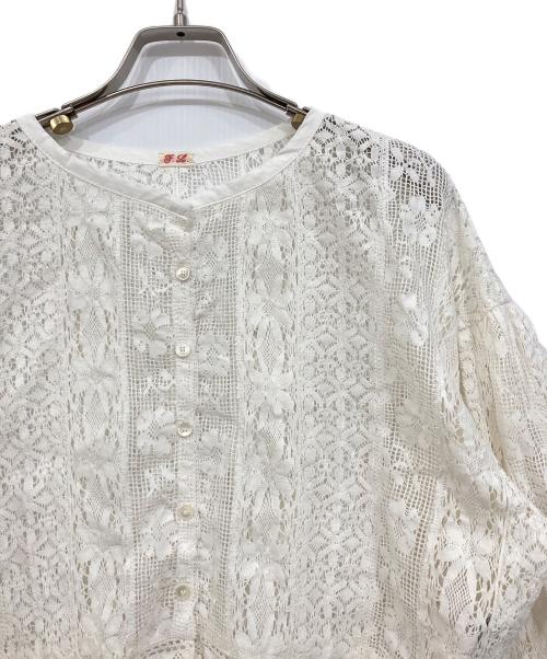 fig LONDON（フィグロンドン）fig LONDON (フィグロンドン) Carol bolero ホワイト サイズ:Fの古着・服飾アイテム