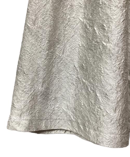 ebure（エブール）ebure (エブール) フラワージャカード イージーギャザーフレアスカート グレー サイズ:38の古着・服飾アイテム