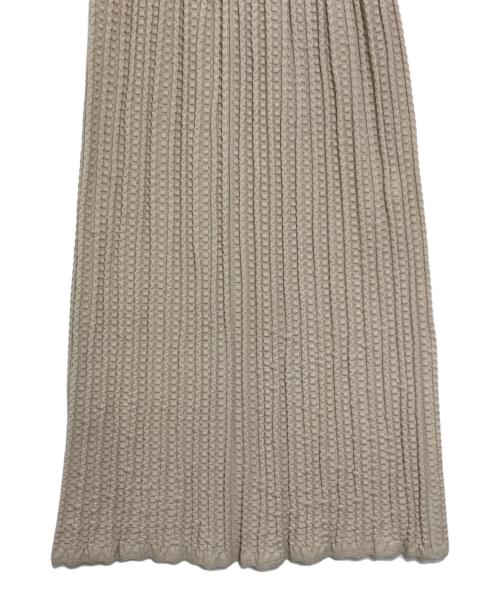 molli（モリ―）molli (モリ―) ウールニットスカート ベージュ サイズ:Sの古着・服飾アイテム