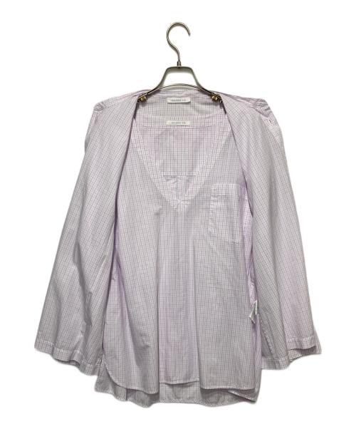 GALERIE VIE（ギャルリーヴィー）GALERIE VIE (ギャルリーヴィー) コットン コンビシャツ ピンク サイズ:36の古着・服飾アイテム