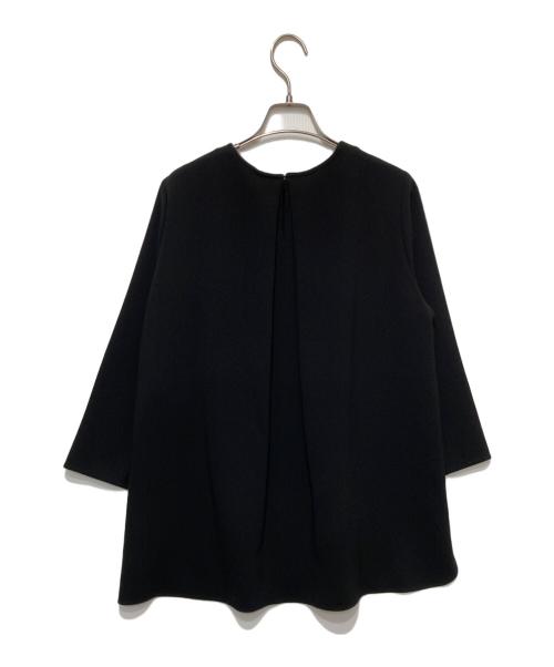 SOEJU（ソージュ）SOEJU (ソージュ) Aラインチュニックブラウス ブラック サイズ:Sの古着・服飾アイテム