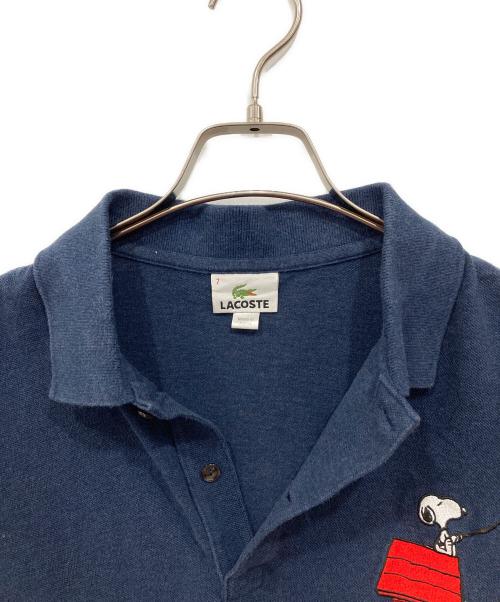 LACOSTE（ラコステ）LACOSTE (ラコステ) PEANUTS (ピーナッツ) ポロシャツ ネイビー サイズ:7の古着・服飾アイテム