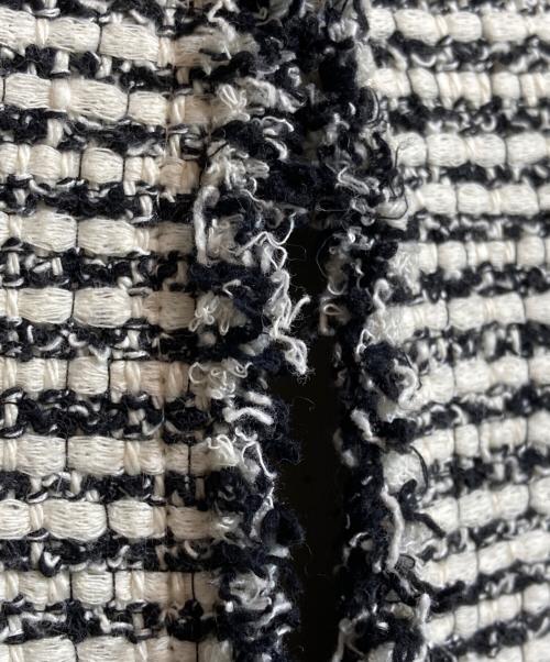 journal standard L'essage（ジャーナルスタンダード レサージュ）journal standard L'essage (ジャーナルスタンダード レサージュ) GIOLICAツイード BIGジャケット ホワイト×ブラック サイズ:FREEの古着・服飾アイテム