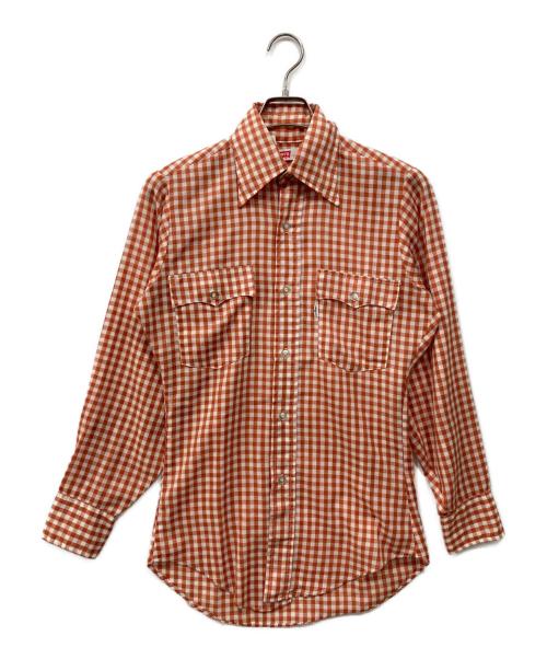 LEVI'S（リーバイス）LEVI'S (リーバイス) チェックシャツ オレンジ サイズ:Sの古着・服飾アイテム